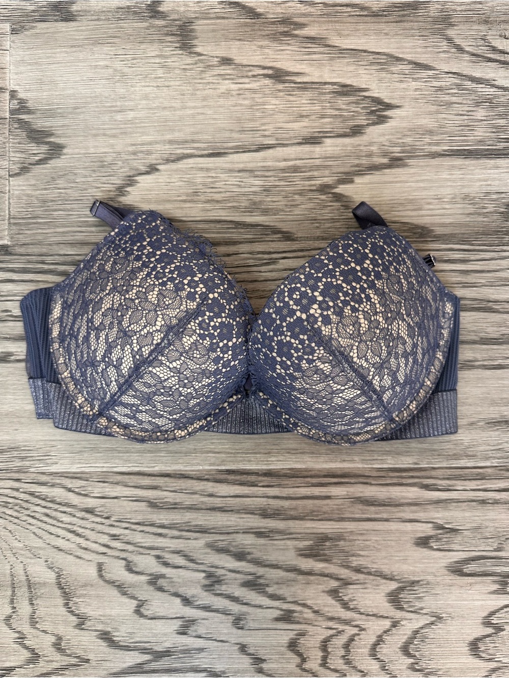 Victoria's Secret Blue Lace Push-Up Bra